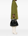 La Milanesa Quilted bamboo-handle tote bag