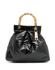 La Milanesa Quilted bamboo-handle tote bag