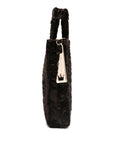 La Milanesa Faux-fur double-handle tote bag
