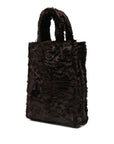 La Milanesa Faux-fur double-handle tote bag