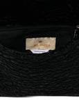 La Milanesa Textured buckle shoulder bag