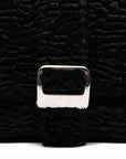 La Milanesa Textured buckle shoulder bag