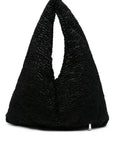 La Milanesa Textured triangular shoulder bag