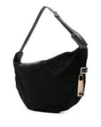 La Milanesa Textured buckle shoulder bag