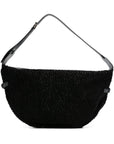 La Milanesa Textured buckle shoulder bag