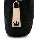 La Milanesa Textured buckle shoulder bag