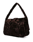 La Milanesa Textured buckle shoulder bag