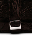 La Milanesa Textured buckle shoulder bag