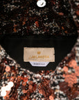 La Milanesa Sequin-embellished triangle shoulder bag
