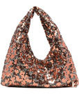 La Milanesa Sequin-embellished triangle shoulder bag