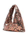 La Milanesa Sequin-embellished triangle shoulder bag