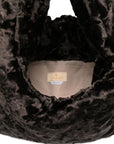 La Milanesa Plush-effect shoulder bag
