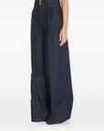 Zimmermann Hypnotic high-waist pleated wide jeans