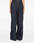 Zimmermann Hypnotic high-waist pleated wide jeans
