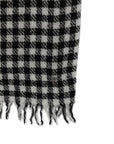 Faliero Sarti Gingham frayed-edge scarf