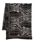 Faliero Sarti Zebra-print fringed scarf