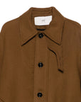 Ami Paris Coats Brown
