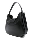 Emporio Armani Braided-detail leather shoulder bag