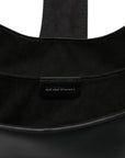 Emporio Armani Braided-detail leather shoulder bag