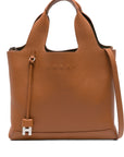 Hogan Pre Embossed-logo leather tote bag