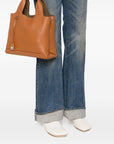 Hogan Pre Embossed-logo leather tote bag