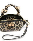 Ganni Leopard Nano Bou Bag