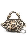 Ganni Leopard Nano Bou Bag