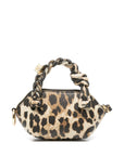 Ganni Leopard Nano Bou Bag