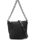 Emporio Armani Small Hobo Bag in Embossed Leather