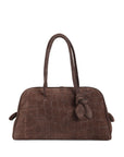 JACQUEMUS A Turismo crocodile-embossed knot-detail tote bag