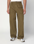 C.P. Company Beige-green cotton trousers