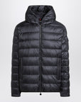 Moncler Short blue zip-up puffer