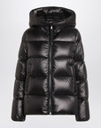 Moncler Shiny black zip jacket