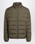 Moncler Short zip-up puffer in khaki