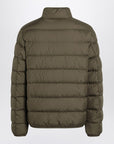 Moncler Short zip-up puffer in khaki
