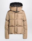 Moncler Beige hooded puffer jacket