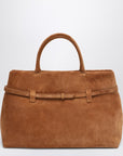 Manu Atelier Le Cambon 35 Camel bag in suede