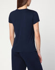 Polo Ralph Lauren Navy blue cotton T-shirt with logo