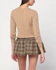 Polo Ralph Lauren Beige cable-knit sweater in wool and cashmere