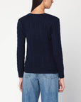 Polo Ralph Lauren Blue cable-knit sweater in wool and cashmere