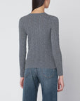 Polo Ralph Lauren Grey cable-knit sweater in wool and cashmere