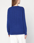 Polo Ralph Lauren Cobalt blue cable-knit sweater in wool and cashmere