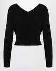 JACQUEMUS La Maille Pralu Longue black cardigan