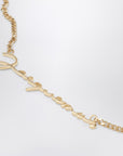 JACQUEMUS The gold necklace with logo