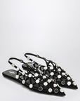 The Attico Black Grid ballerina