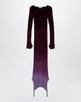The Attico Purple/burgundy convertible dress in nylon blend
