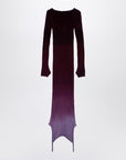 The Attico Purple/burgundy convertible dress in nylon blend