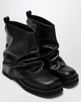 The Attico Combat Mini Robin black leather boot