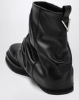 The Attico Combat Mini Robin black leather boot