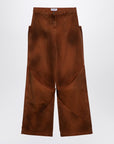 The Attico Brown shaded baggy jeans